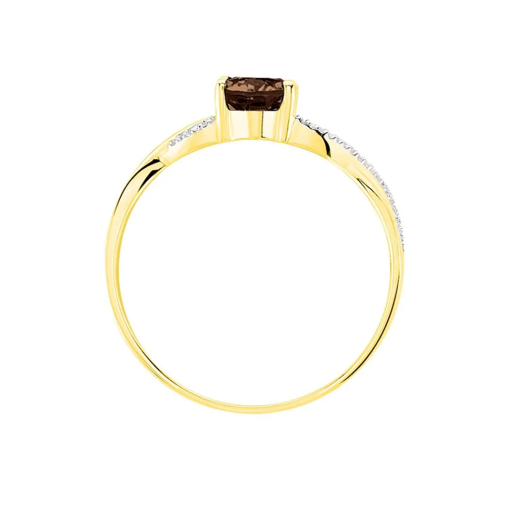 Histoire d'Or Bague Candice Or Jaune Quartz Hot