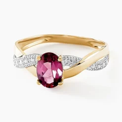 Histoire d'Or Bague Candice Or Jaune Rhodolite or jaune rhodolite fuschia Hot