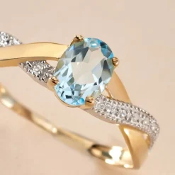 Histoire d'Or Bague Candice Or Jaune Topaze or jaune topaze bleu sky Online