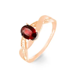 Histoire d'Or Bague Candice Or Rose Grenat Clearance