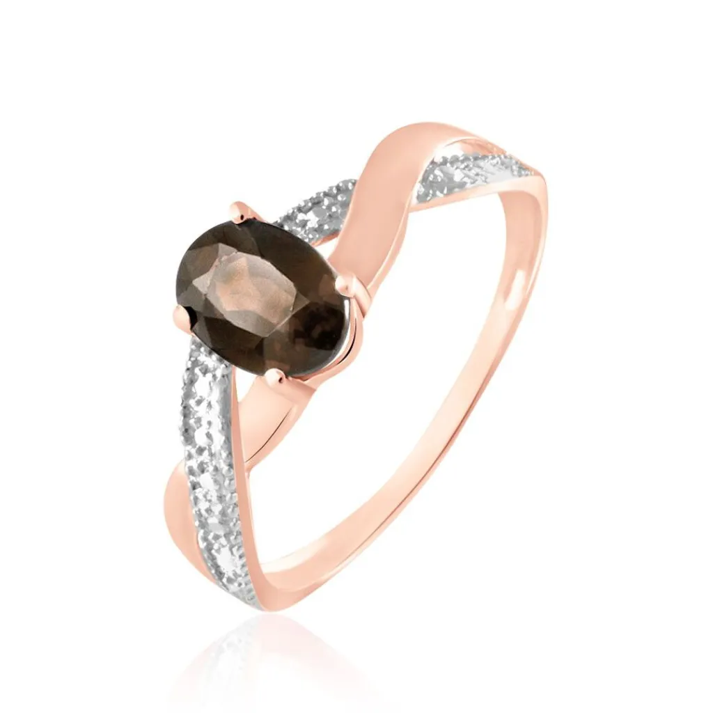 Histoire d'Or Bague Candice Or Rose Quartz Hot