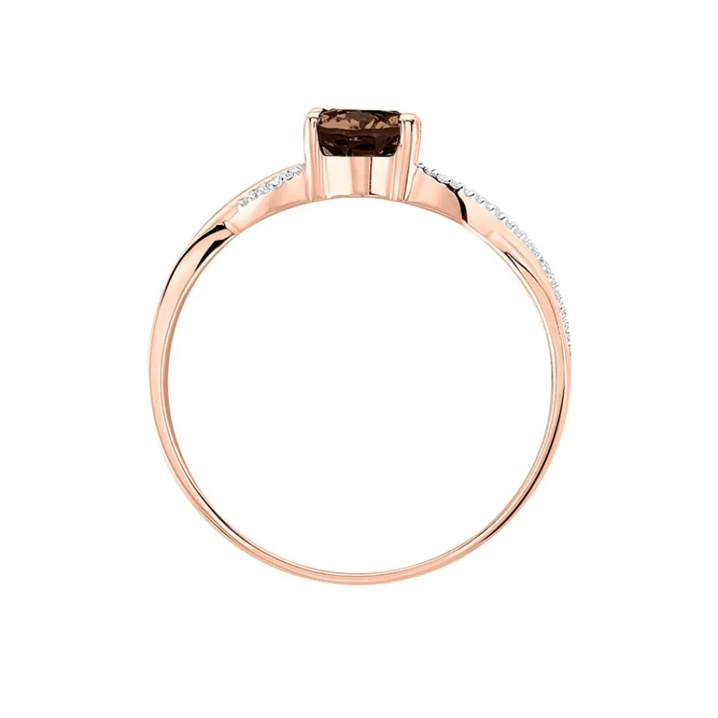 Histoire d'Or Bague Candice Or Rose Quartz Hot
