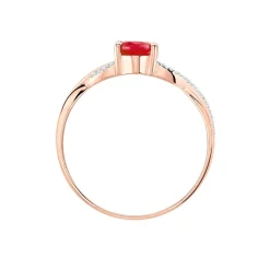 Histoire d'Or Bague Candice Or Rose Rubis New