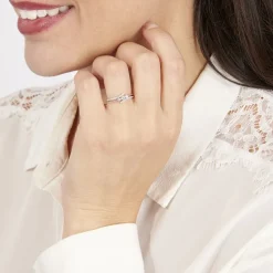 Histoire d'Or Bague Carey Or Blanc Diamant Sale