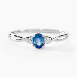 Histoire d'Or Bague Cassie Et Diamant or blanc saphir Clearance