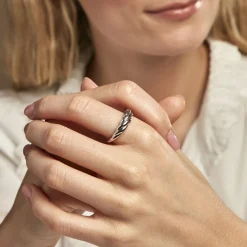 Histoire d'Or Bague Cassiope Argent Blanc Discount