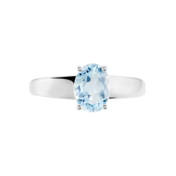 Histoire d'Or Bague Cassius Or Blanc Topaze Bleu Sky Clearance