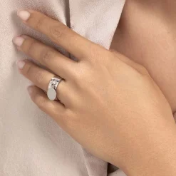 Histoire d'Or Bague Cecil Argent Blanc Best