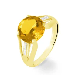 Histoire d'Or Bague Cecile Or Jaune Quartz Et Diamant Sale