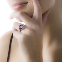 Histoire d'Or Bague Cecile Or Rose Quartz Et Diamant