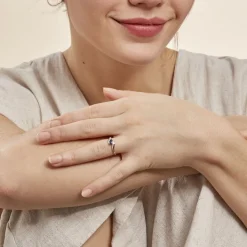 Histoire d'Or Bague Celestine Or Jaune Saphir Et Diamant Outlet