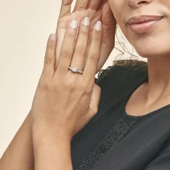 Histoire d'Or Bague Celia or blanc diamant