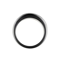 Histoire d'Or Bague Ceramik Design Argent Blanc Oxyde De Zirconium Et Céramique