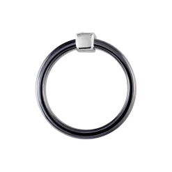 Histoire d'Or Bague Ceramik Design Argent Blanc Céramique Et Oxyde De Zirconium Outlet