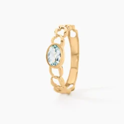 Histoire d'Or Bague Chain Or Jaune Topaze or jaune topaze bleu sky Sale