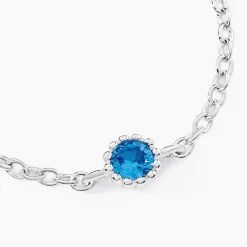 Histoire d'Or Bague Chaine Rio Selaron Argent Oxyde De Zirconium argent blanc oxyde azur Sale