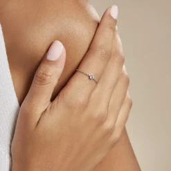 Histoire d'Or Bague Chaine Rio Selaron Argent Oxyde De Zirconium argent blanc oxyde azur Sale