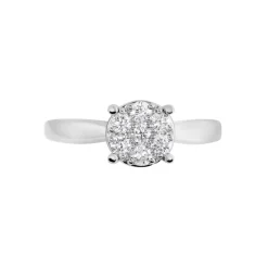 Histoire d'Or Bague Charlene Platine Blanc Diamant