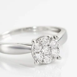 Histoire d'Or Bague Charlene Platine Blanc Diamant