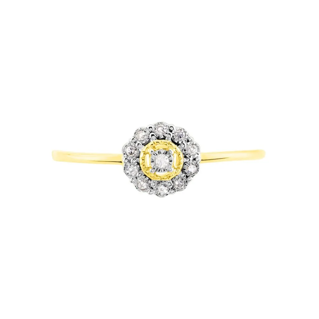 Histoire d'Or Bague Charletta Or Jaune Diamant Hot