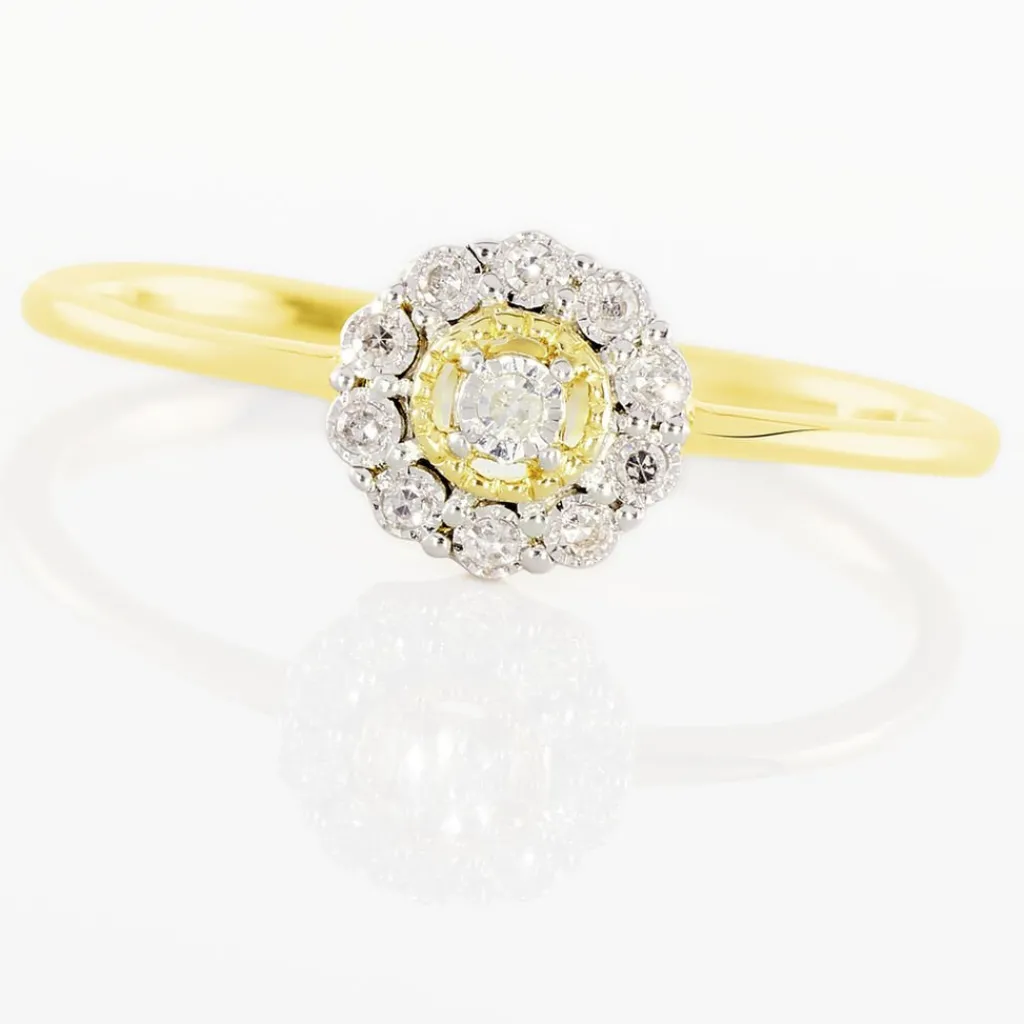 Histoire d'Or Bague Charletta Or Jaune Diamant Hot