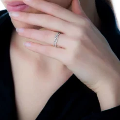 Histoire d'Or Bague Charlye Or Blanc Diamant Outlet