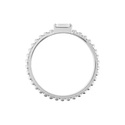 Histoire d'Or Bague Cherish Argent Blanc Oxyde De Zirconium Sale