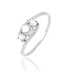 Histoire d'Or Bague Chloe Or Blanc Oxyde De Zirconium Best