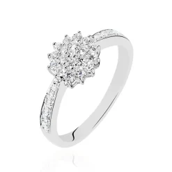 Histoire d'Or Bague Chou or blanc diamant Clearance