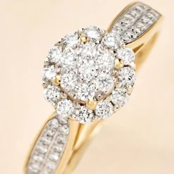 Histoire d'Or Bague Chou or jaune diamant Clearance