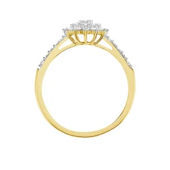 Histoire d'Or Bague Chouchana Ld Or Jaune Diamant Synthétique New