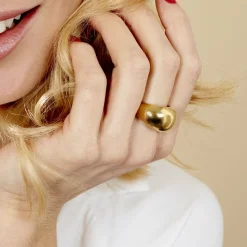 Histoire d'Or Bague Cleoria Acier Dore acier doré New