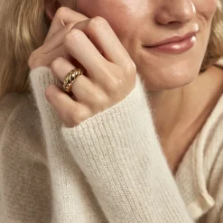 Histoire d'Or Bague Clive Acier Doré Hot