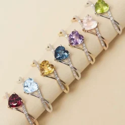 Histoire d'Or Bague Clothilde Or Jaune Amethyste Et Oxyde De Zirconium or jaune amethyste violette New