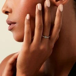 Histoire d'Or Bague Clova Argent Blanc Pierre De Synthese Oxyde De Zirconium Outlet