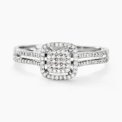 Histoire d'Or Bague Collection 1986 Or Blanc Diamant Clearance