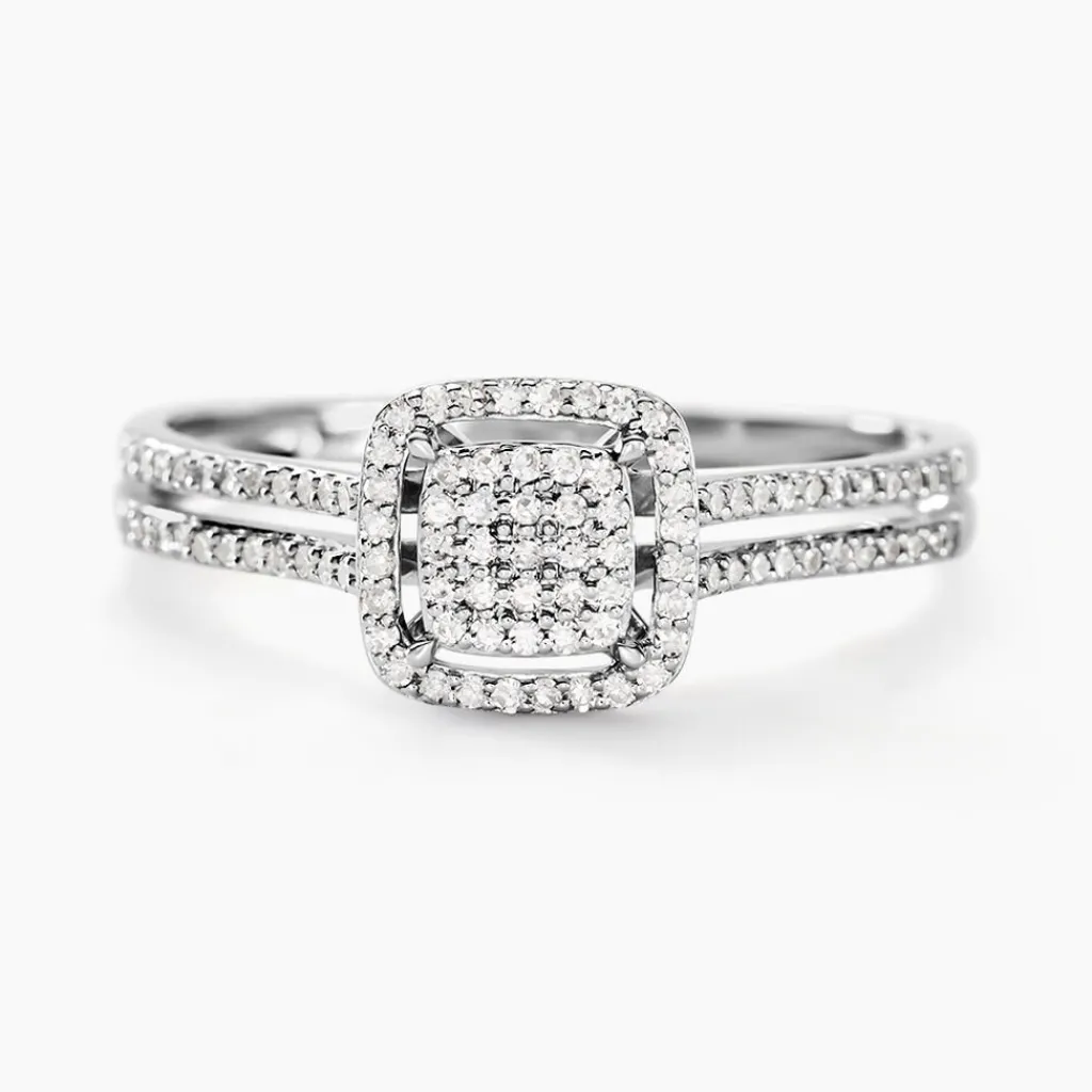 Histoire d'Or Bague Collection 1986 Or Blanc Diamant Clearance