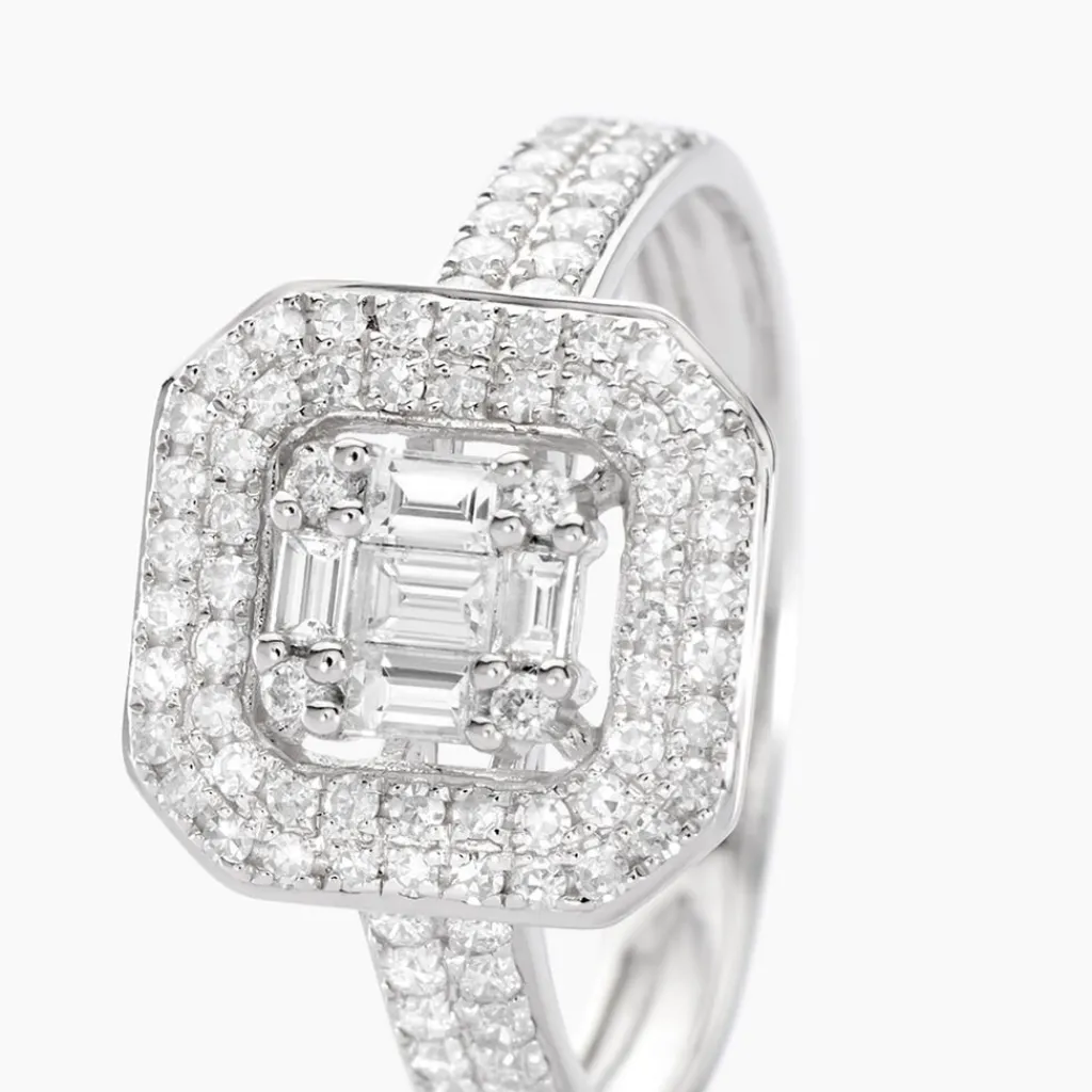 Histoire d'Or Bague Collection 1986 Or Blanc Diamant Sale