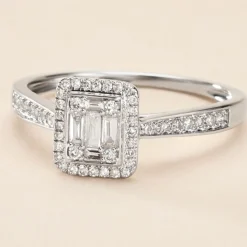 Histoire d'Or Bague Collection 1986 Or Blanc Diamant Sale