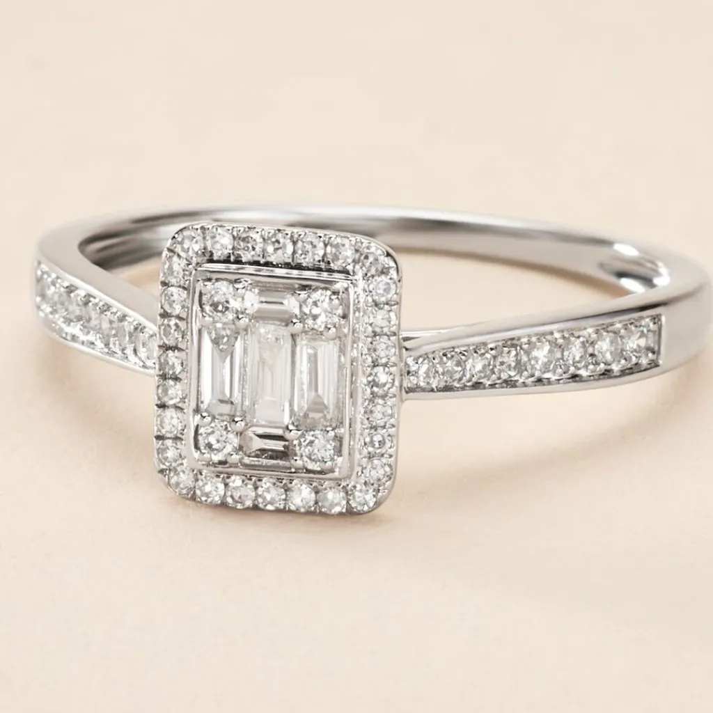 Histoire d'Or Bague Collection 1986 Or Blanc Diamant Sale