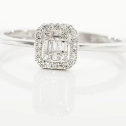 Histoire d'Or Bague Collection 1986 Or Blanc Diamant Online