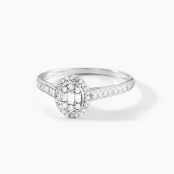 Histoire d'Or Bague Collection 1986 Or Blanc Diamant Discount