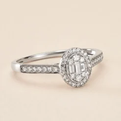 Histoire d'Or Bague Collection 1986 Or Blanc Diamant Discount