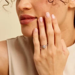 Histoire d'Or Bague Collection 1986 Or Blanc Diamant Discount