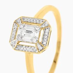 Histoire d'Or Bague Collection 1986 Or Jaune Diamant Clearance