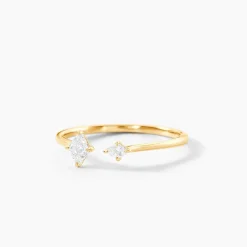 Histoire d'Or Bague Collection Icone Or Jaune Diamant Synthétique Hot