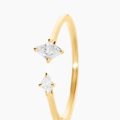 Histoire d'Or Bague Collection Icone Or Jaune Diamant Synthétique Hot