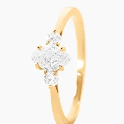 Histoire d'Or Bague Collection Icone Or Jaune Diamant Synthétique Hot