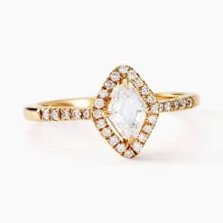 Histoire d'Or Bague Collection Icone Or Jaune Diamant Synthétique or blanc diamant synthétique blanc Best