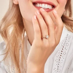 Histoire d'Or Bague Collection Icone Or Jaune Diamant Synthétique or blanc diamant synthétique blanc Best